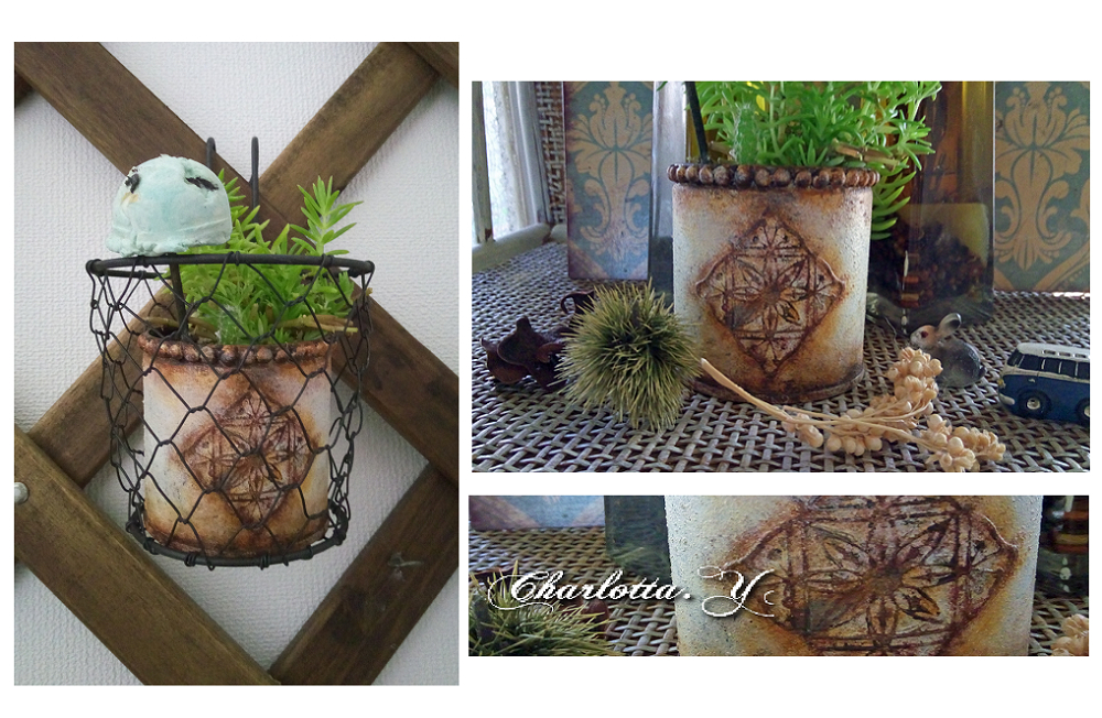 ハンドメイド無料レシピ エンボス風サビ加工リメイク缶の作り方 ハンドメイドの図書館 ハンドメイド情報サイト