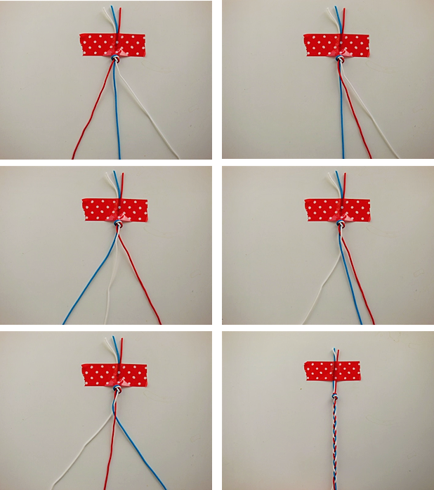 細ひもミサンガの作り方: 簡単！ミサンガの作り方