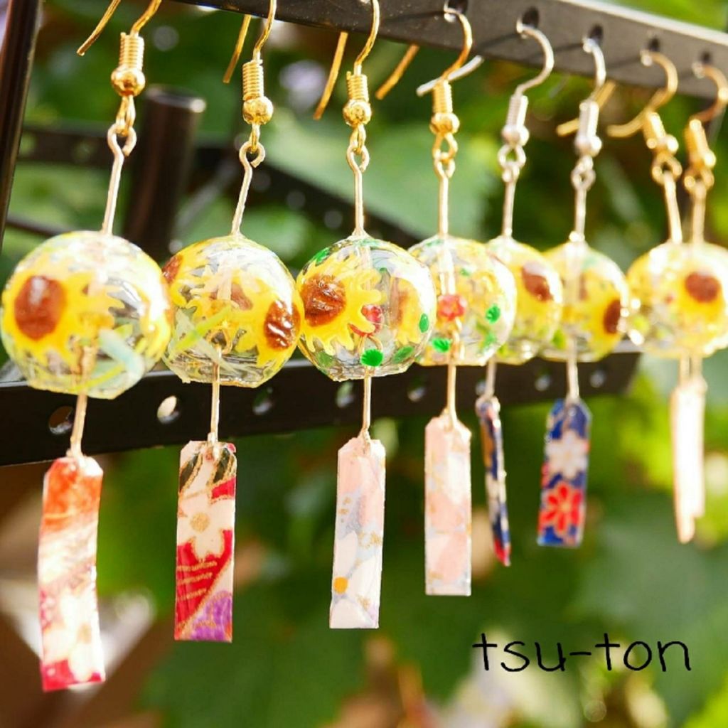 素敵な作家さんシリーズ 和紙 レジン ワイヤーアクセサリー作家 Tsu Tonさん 一年を通して使えるアクセサリーや 季節限定のアクセサリーを ハンドメイドの図書館 ハンドメイド情報サイト